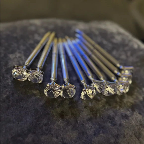 10 Silver Diamond Top Pens - Picture 3 of 4